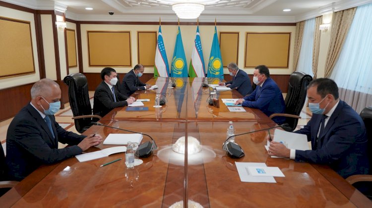 Асқар Мамин Өзбекстан Республикасының көлік министрі Илхом Махкамовпен кездесті