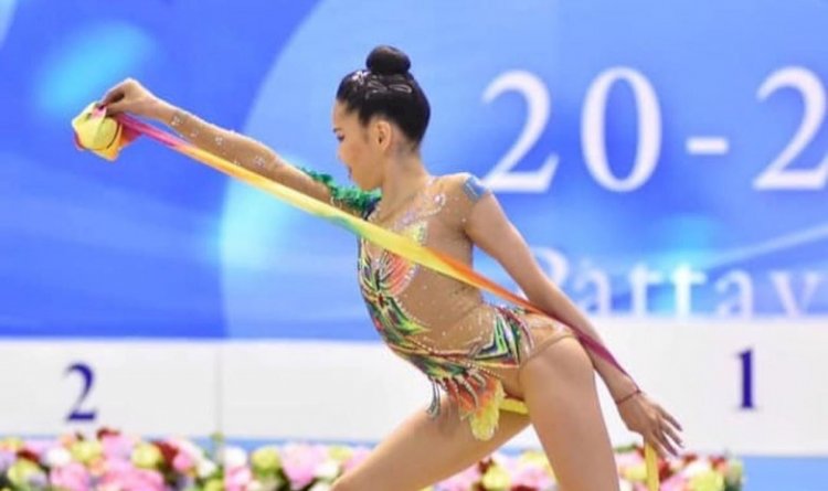 Көркем гимнасшы Эльжана Таниева халықаралық олимпиадада үздік үштіктен көрінді