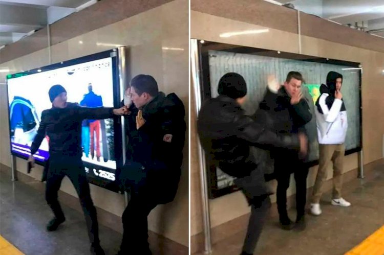 Алматы метросында 20 жастағы жігітті тапаншамен қорқытып, соққыға жыққан