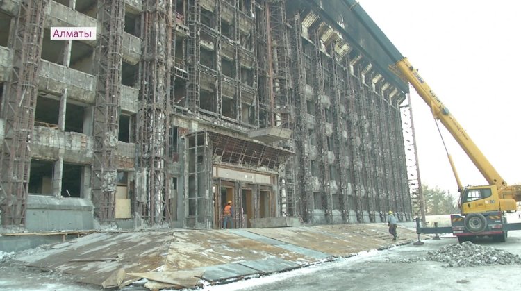 Алматы әкімдігі ғимаратының тазалау жұмыстары толық аяқталды