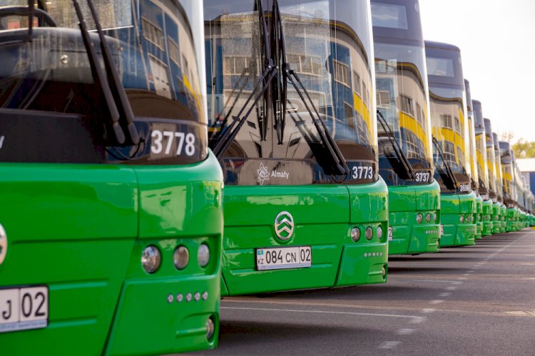 Алматының автобус парктеріне 1150 жаңа автобус  жеткізілді