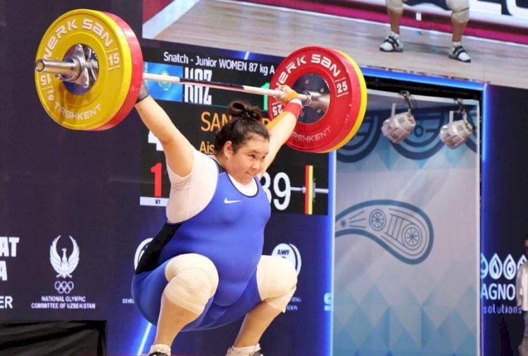 Ауыр атлетикадан Азия чемпионатында Айжамал Сансызбаева күміс медаль жеңіп алды