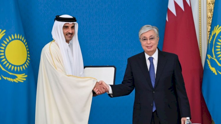 Президент Катар әмірін «Алтын Қыран» орденімен марапаттады