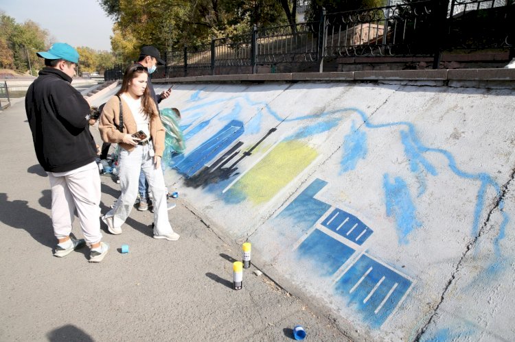 Алматыда «Жастар граффити» фестивалі өтуде
