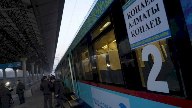 Алматы - Қонаев арасында поезд жүре бастады