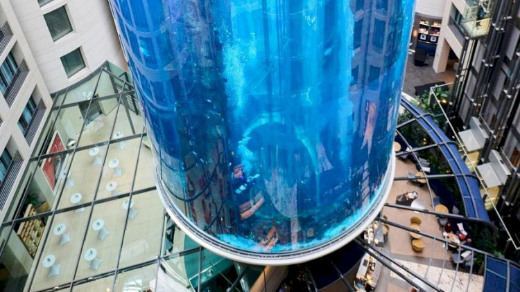 Берлинде қонақүйдегі 16 метрлік аквариум жарылып кетті