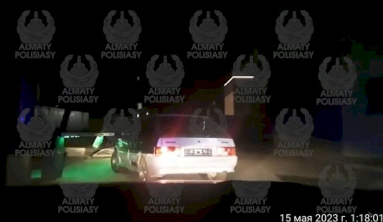 Алматы полицейлері мас жүргізушіні ұстады