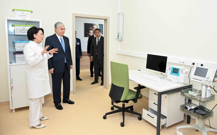 Президент «Керуен-Medicus» клиникасының жаңа корпусын аралап көрді