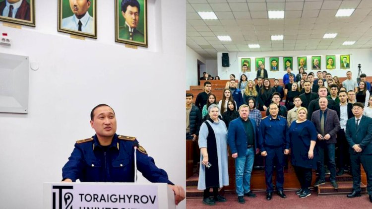 Алматы академиясының басшысы павлодарлық студенттерге дәріс өткізді