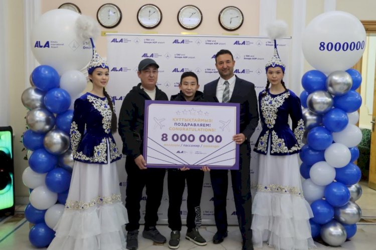 Алматы әуежайы 8 миллионыншы жолаушысын қарсы алды