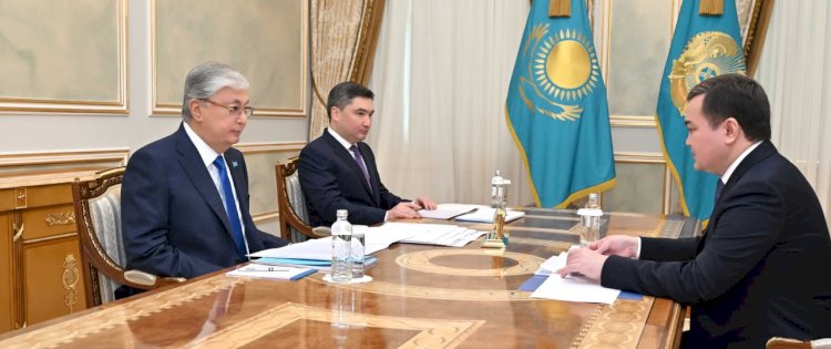 Мемлекет басшысы Астана қаласының әкімі Жеңіс Қасымбекті қабылдады