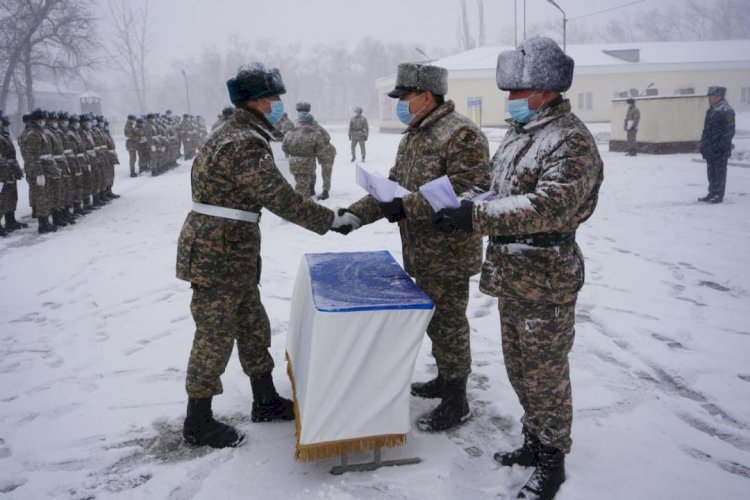 Алматыда әскери институттың оқу орталығында алғашқы түлектер қанат қақты